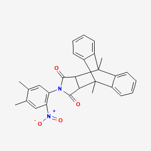 17-(4,5-dimethyl-2-nitrophenyl)-1,8-dimethyl-17-azapentacyclo[6.6.5.0~2,7~.0~9,14~.0~15,19~]nonadeca-2,4,6,9,11,13-hexaene-16,18-dione