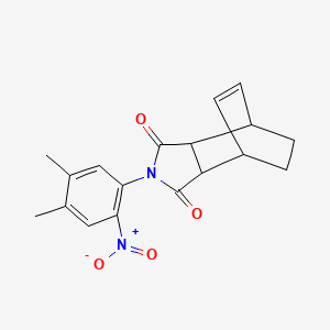 4-(4,5-dimethyl-2-nitrophenyl)-4-azatricyclo[5.2.2.0~2,6~]undec-8-ene-3,5-dione