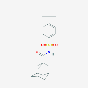 molecular formula C21H29NO3S B397150 N-(Adamantane-1-carbonyl)-4-tert-butyl-benzenesulfonamide 