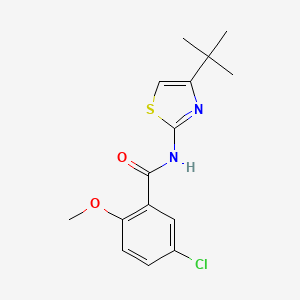 N-(4-tert-butyl-1,3-thiazol-2-yl)-5-chloro-2-methoxybenzamide