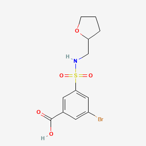 3-bromo-5-{[(tetrahydrofuran-2-ylmethyl)amino]sulfonyl}benzoic acid