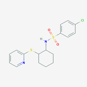 4-chloro-N-[2-(2-pyridinylthio)cyclohexyl]benzenesulfonamide