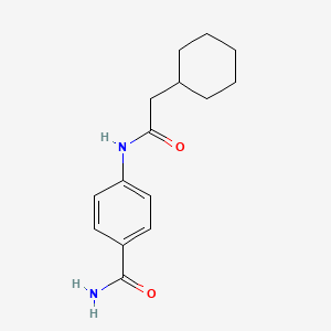 4-[(cyclohexylacetyl)amino]benzamide