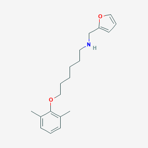 molecular formula C19H27NO2 B397154 N-[6-(2,6-dimethylphenoxy)hexyl]-N-(2-furylmethyl)amine 