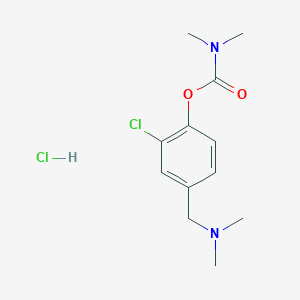 2-chloro-4-[(dimethylamino)methyl]phenyl dimethylcarbamate hydrochloride