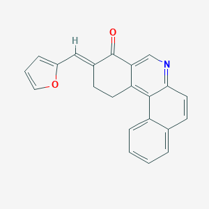 molecular formula C22H15NO2 B397159 3-(2-furylmethylene)-2,3-dihydrobenzo[a]phenanthridin-4(1H)-one 