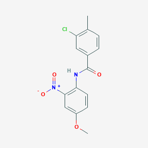 3-chloro-N-(4-methoxy-2-nitrophenyl)-4-methylbenzamide