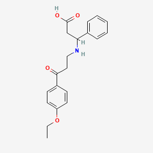 3-{[3-(4-ethoxyphenyl)-3-oxopropyl]amino}-3-phenylpropanoic acid