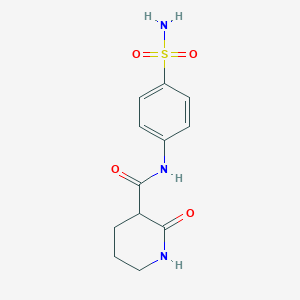 N-[4-(aminosulfonyl)phenyl]-2-oxo-3-piperidinecarboxamide