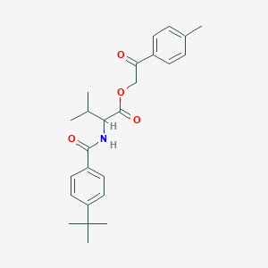 2-(4-methylphenyl)-2-oxoethyl N-(4-tert-butylbenzoyl)valinate