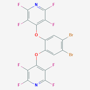 4-{4,5-Dibromo-2-[(2,3,5,6-tetrafluoro-4-pyridinyl)oxy]phenoxy}-2,3,5,6-tetrafluoropyridine