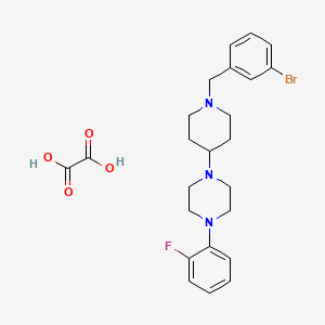 molecular formula C24H29BrFN3O4 B3971671 1-[1-(3-bromobenzyl)-4-piperidinyl]-4-(2-fluorophenyl)piperazine oxalate 