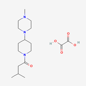 molecular formula C17H31N3O5 B3971679 1-methyl-4-[1-(3-methylbutanoyl)-4-piperidinyl]piperazine oxalate 