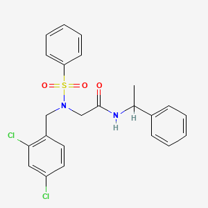 N~2~-(2,4-dichlorobenzyl)-N~1~-(1-phenylethyl)-N~2~-(phenylsulfonyl)glycinamide