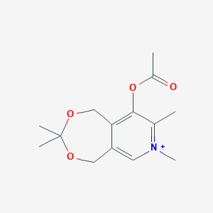 9-(Acetyloxy)-3,3,7,8-tetramethyl-1,5-dihydro[1,3]dioxepino[5,6-c]pyridin-7-ium