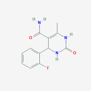 4-(2-fluorophenyl)-6-methyl-2-oxo-1,2,3,4-tetrahydro-5-pyrimidinecarboxamide