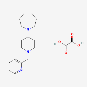 molecular formula C19H29N3O4 B3971719 1-[1-(2-pyridinylmethyl)-4-piperidinyl]azepane oxalate 