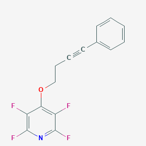 molecular formula C15H9F4NO B397172 4-Phenyl-3-butynyl 2,3,5,6-tetrafluoro-4-pyridinyl ether CAS No. 664371-85-1