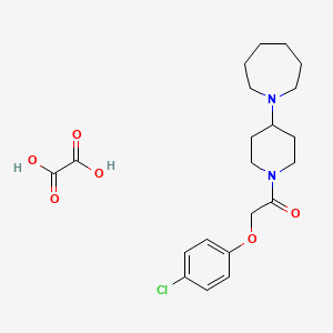 1-{1-[(4-chlorophenoxy)acetyl]-4-piperidinyl}azepane oxalate