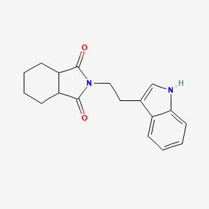 molecular formula C18H20N2O2 B3971799 2-[2-(1H-indol-3-yl)ethyl]hexahydro-1H-isoindole-1,3(2H)-dione 