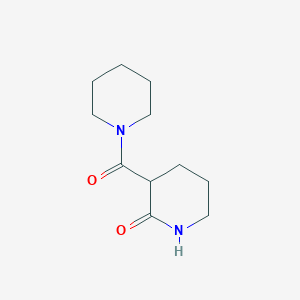 molecular formula C11H18N2O2 B3971803 3-(1-piperidinylcarbonyl)-2-piperidinone 