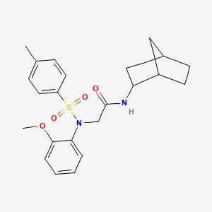 N~1~-bicyclo[2.2.1]hept-2-yl-N~2~-(2-methoxyphenyl)-N~2~-[(4-methylphenyl)sulfonyl]glycinamide