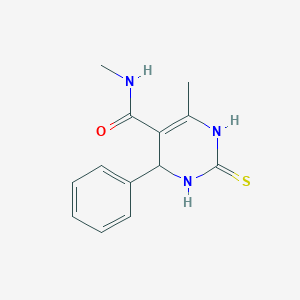 molecular formula C13H15N3OS B3971833 N,6-dimethyl-4-phenyl-2-thioxo-1,2,3,4-tetrahydro-5-pyrimidinecarboxamide 