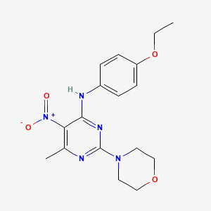 N-(4-ethoxyphenyl)-6-methyl-2-(4-morpholinyl)-5-nitro-4-pyrimidinamine