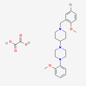 molecular formula C26H34BrN3O6 B3971857 1-[1-(5-bromo-2-methoxybenzyl)-4-piperidinyl]-4-(2-methoxyphenyl)piperazine oxalate 