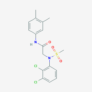 N~2~-(2,3-dichlorophenyl)-N~1~-(3,4-dimethylphenyl)-N~2~-(methylsulfonyl)glycinamide