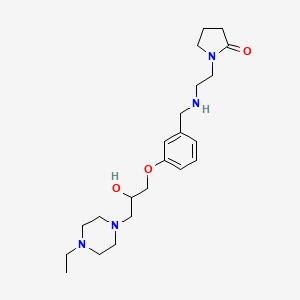 1-[2-({3-[3-(4-ethyl-1-piperazinyl)-2-hydroxypropoxy]benzyl}amino)ethyl]-2-pyrrolidinone