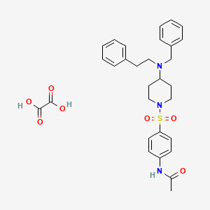 N-[4-({4-[benzyl(2-phenylethyl)amino]-1-piperidinyl}sulfonyl)phenyl]acetamide oxalate