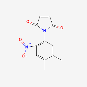 molecular formula C12H10N2O4 B3971978 1-(4,5-dimethyl-2-nitrophenyl)-1H-pyrrole-2,5-dione 