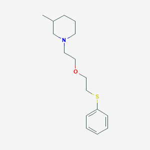 molecular formula C16H25NOS B397198 3-Methyl-1-[2-(2-phenylsulfanylethoxy)ethyl]piperidine 