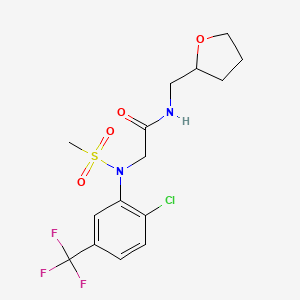 N~2~-[2-chloro-5-(trifluoromethyl)phenyl]-N~2~-(methylsulfonyl)-N~1~-(tetrahydro-2-furanylmethyl)glycinamide