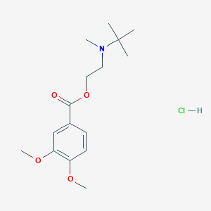 molecular formula C16H26ClNO4 B3971985 2-[tert-butyl(methyl)amino]ethyl 3,4-dimethoxybenzoate hydrochloride 