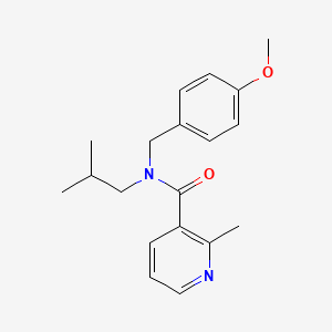 molecular formula C19H24N2O2 B3971993 N-isobutyl-N-(4-methoxybenzyl)-2-methylnicotinamide 