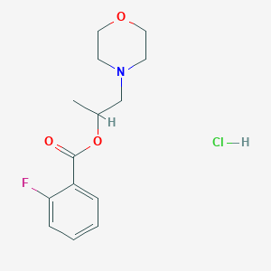 1-methyl-2-(4-morpholinyl)ethyl 2-fluorobenzoate hydrochloride