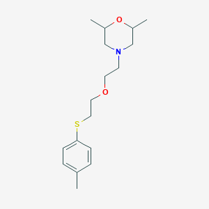 molecular formula C17H27NO2S B397201 2-(2,6-Dimethyl-4-morpholinyl)ethyl 2-[(4-methylphenyl)sulfanyl]ethyl ether 