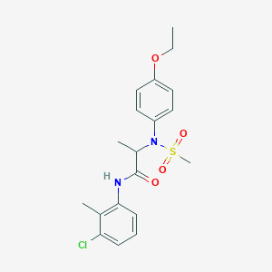 N~1~-(3-chloro-2-methylphenyl)-N~2~-(4-ethoxyphenyl)-N~2~-(methylsulfonyl)alaninamide