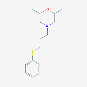 molecular formula C15H23NOS B397202 3-(2,6-Dimethyl-4-morpholinyl)propyl phenyl sulfide 