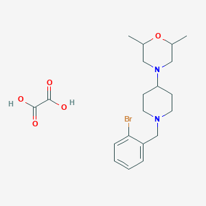 4-[1-(2-bromobenzyl)-4-piperidinyl]-2,6-dimethylmorpholine oxalate