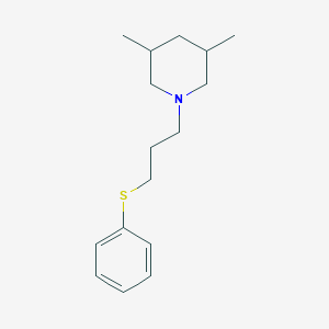 3,5-Dimethyl-1-(3-phenylsulfanylpropyl)piperidine