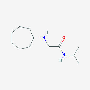 molecular formula C12H24N2O B3972063 2-(cycloheptylamino)-N-isopropylacetamide 