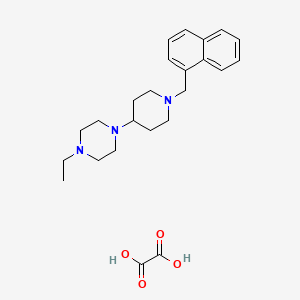 molecular formula C24H33N3O4 B3972092 1-ethyl-4-[1-(1-naphthylmethyl)-4-piperidinyl]piperazine oxalate 