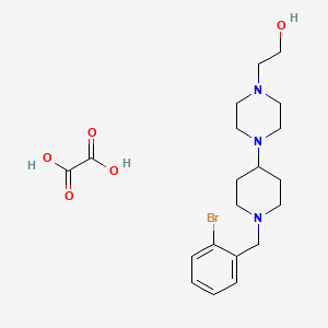 2-{4-[1-(2-bromobenzyl)-4-piperidinyl]-1-piperazinyl}ethanol ethanedioate (salt)