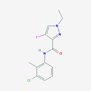N-(3-chloro-2-methylphenyl)-1-ethyl-4-iodo-1H-pyrazole-3-carboxamide