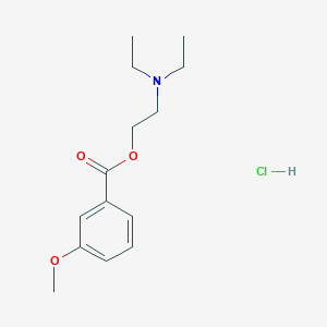 molecular formula C14H22ClNO3 B3972156 2-(diethylamino)ethyl 3-methoxybenzoate hydrochloride 