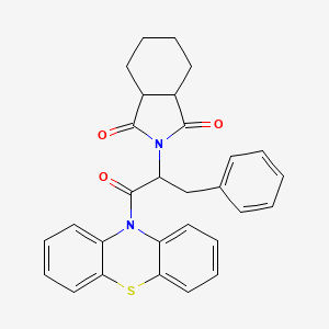 2-[1-benzyl-2-oxo-2-(10H-phenothiazin-10-yl)ethyl]hexahydro-1H-isoindole-1,3(2H)-dione