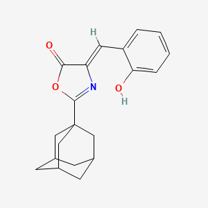 molecular formula C20H21NO3 B3972172 2-(1-adamantyl)-4-(2-hydroxybenzylidene)-1,3-oxazol-5(4H)-one 